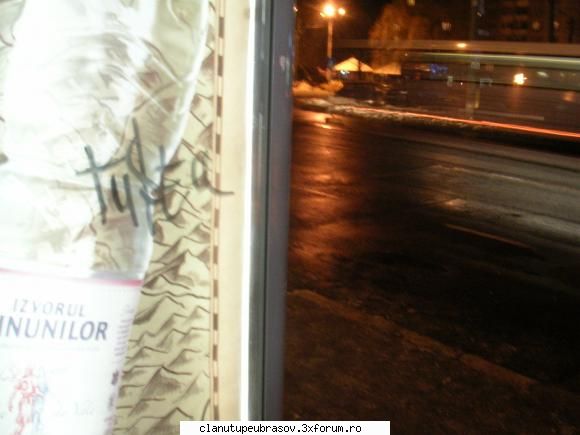 tupeu crew tagging, writing... [graffiti] waiting for the bus...